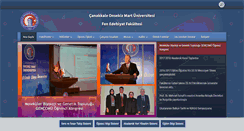 Desktop Screenshot of fef.comu.edu.tr